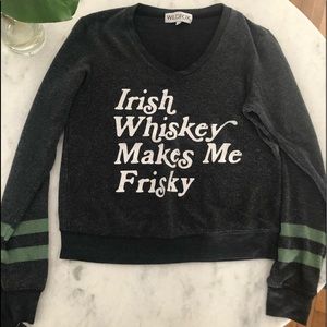Wildfox “Irish Whiskey Makes Me Frisky” jumper